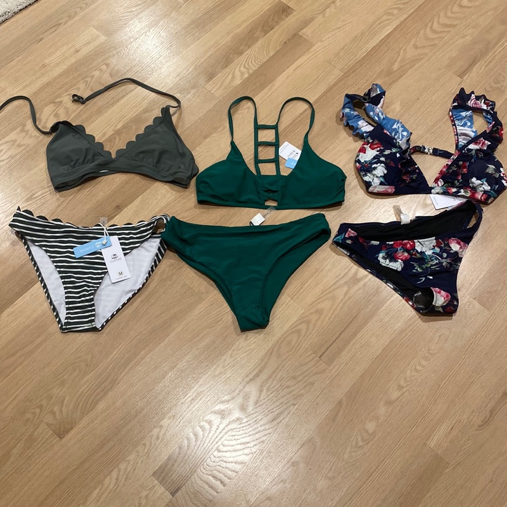 Lot of 3!!! Size M Cupshe bikini’s NEVER WORN new with tags